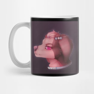 pink dog Mug